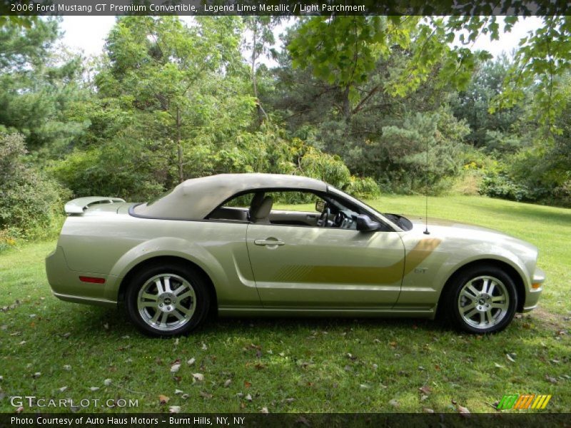 Legend Lime Metallic / Light Parchment 2006 Ford Mustang GT Premium Convertible
