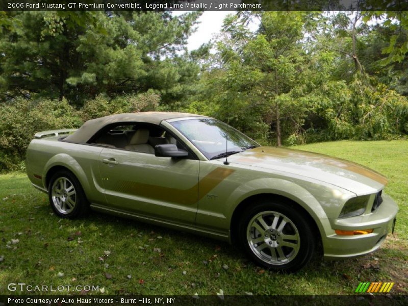 Legend Lime Metallic / Light Parchment 2006 Ford Mustang GT Premium Convertible
