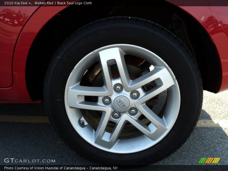 Molten Red / Black Soul Logo Cloth 2010 Kia Soul +