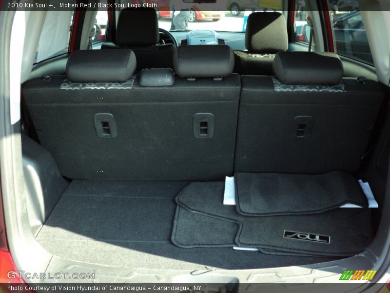 Molten Red / Black Soul Logo Cloth 2010 Kia Soul +