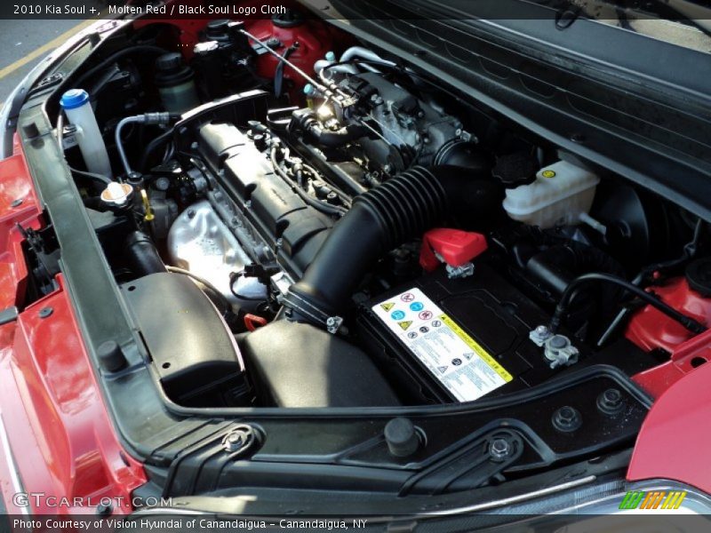 Molten Red / Black Soul Logo Cloth 2010 Kia Soul +