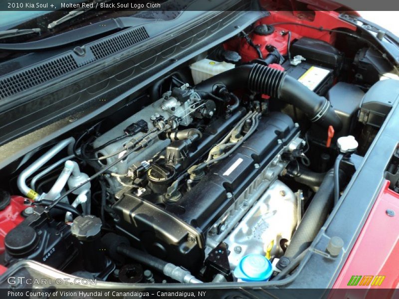 Molten Red / Black Soul Logo Cloth 2010 Kia Soul +