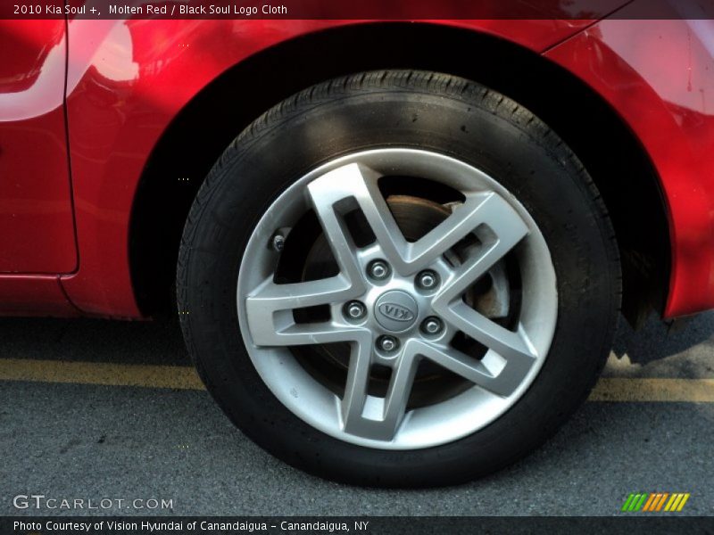 Molten Red / Black Soul Logo Cloth 2010 Kia Soul +