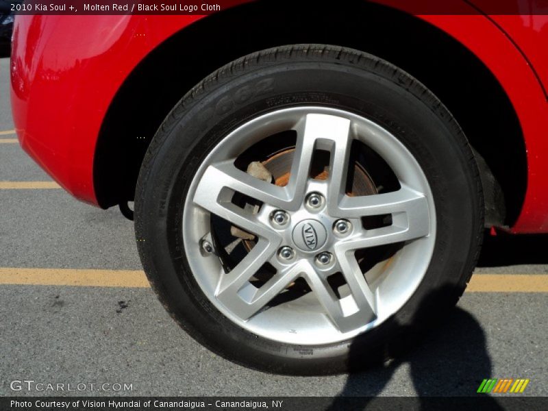 Molten Red / Black Soul Logo Cloth 2010 Kia Soul +