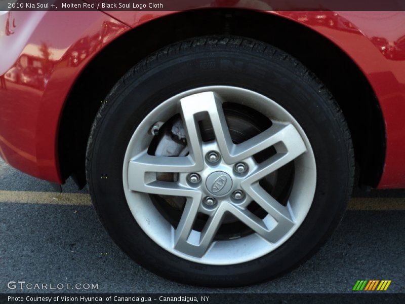 Molten Red / Black Soul Logo Cloth 2010 Kia Soul +