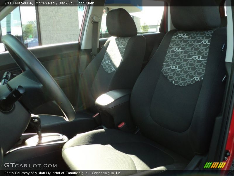 Molten Red / Black Soul Logo Cloth 2010 Kia Soul +