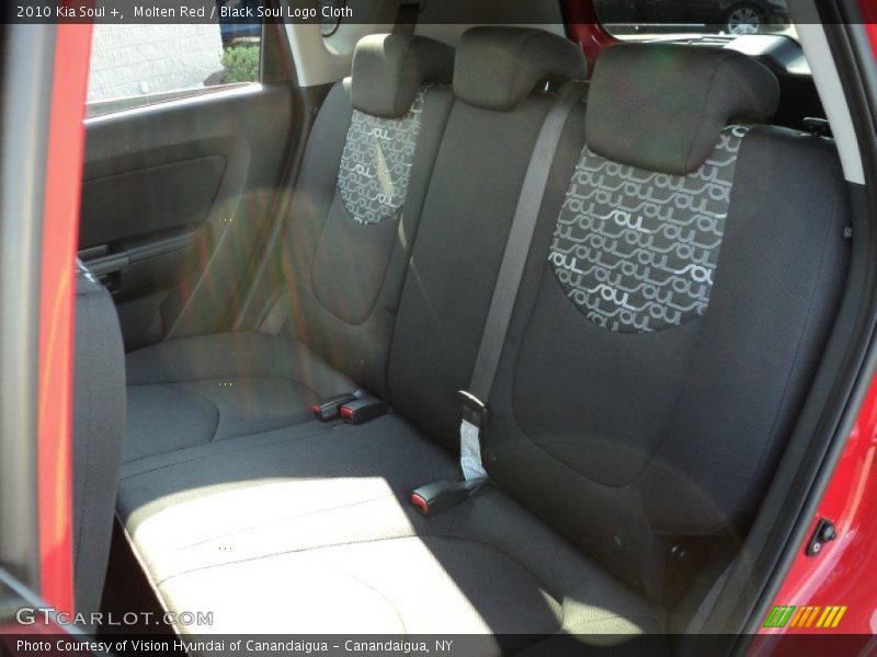Molten Red / Black Soul Logo Cloth 2010 Kia Soul +