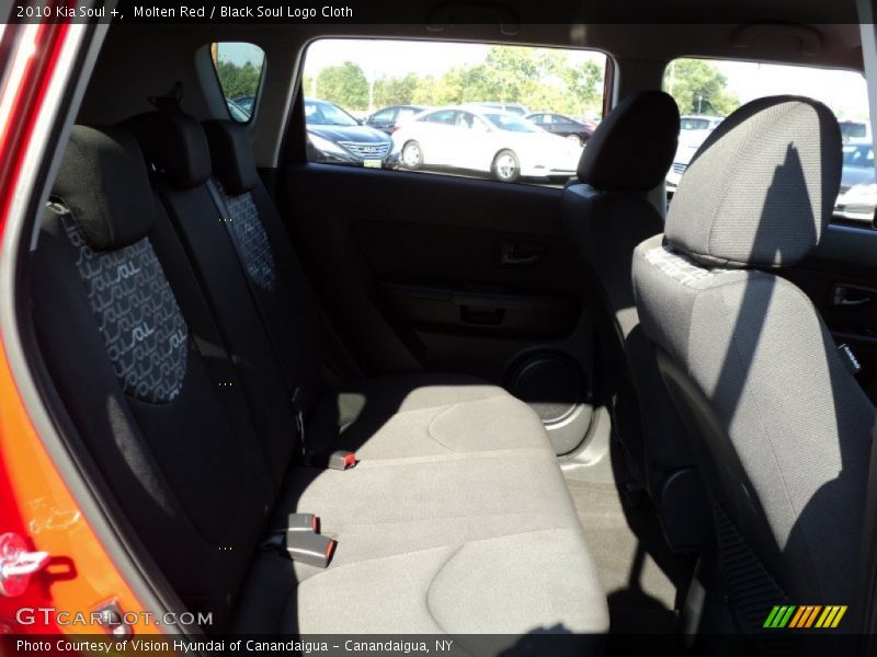 Molten Red / Black Soul Logo Cloth 2010 Kia Soul +