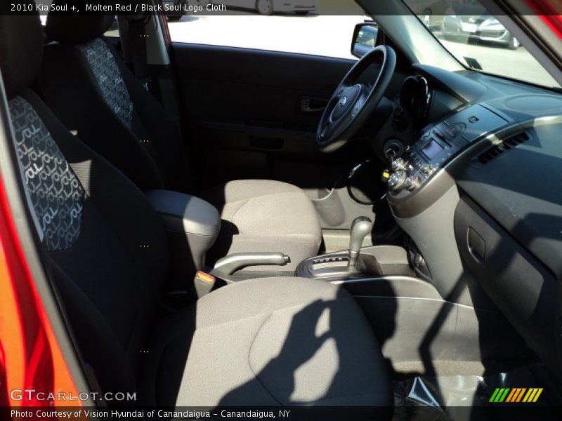 Molten Red / Black Soul Logo Cloth 2010 Kia Soul +