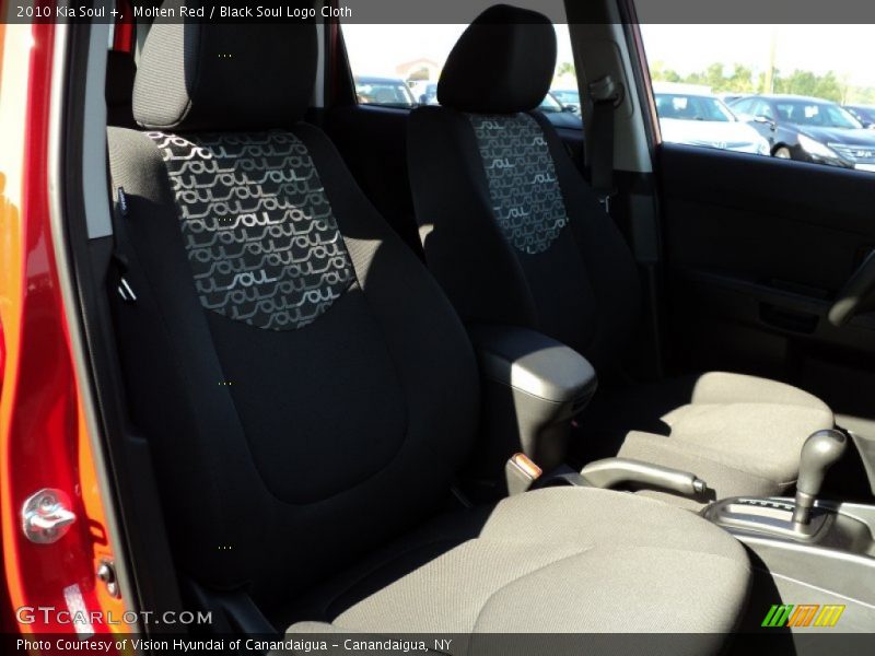 Molten Red / Black Soul Logo Cloth 2010 Kia Soul +