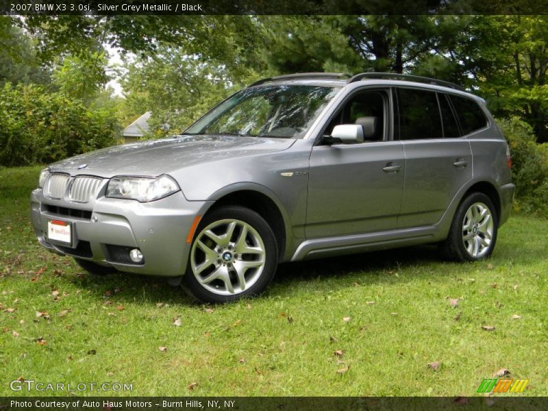 Silver Grey Metallic / Black 2007 BMW X3 3.0si