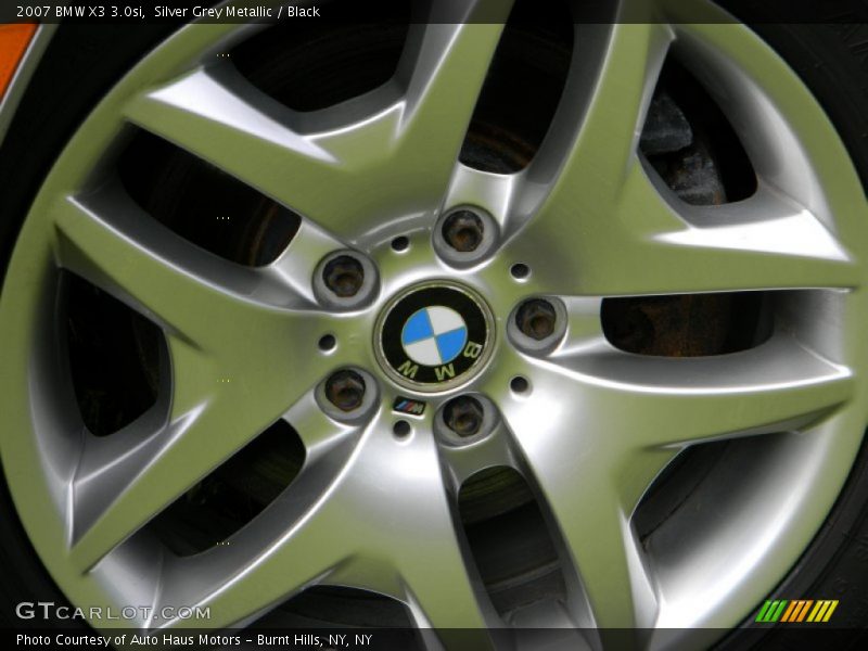 Silver Grey Metallic / Black 2007 BMW X3 3.0si
