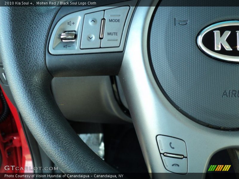 Molten Red / Black Soul Logo Cloth 2010 Kia Soul +
