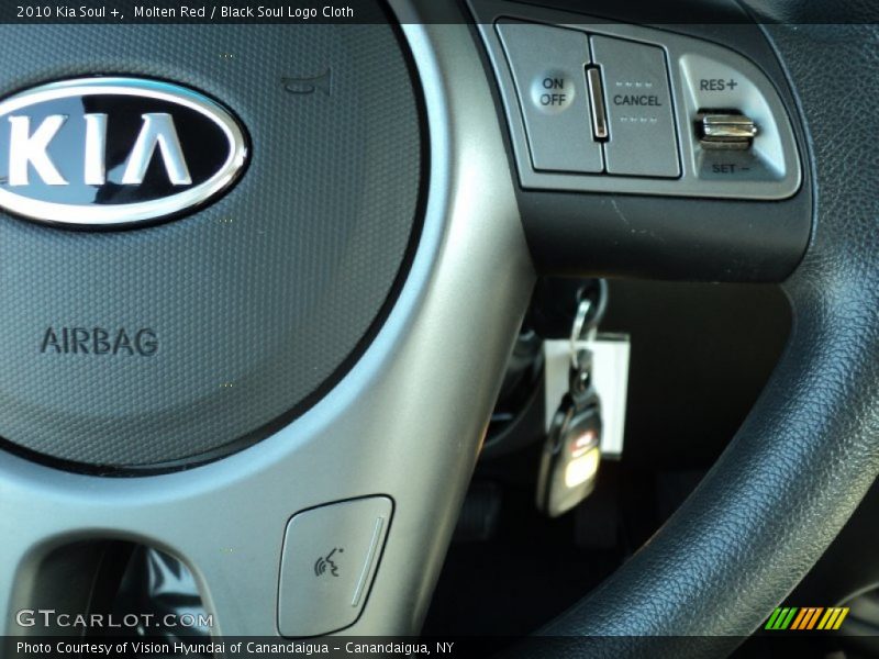 Molten Red / Black Soul Logo Cloth 2010 Kia Soul +