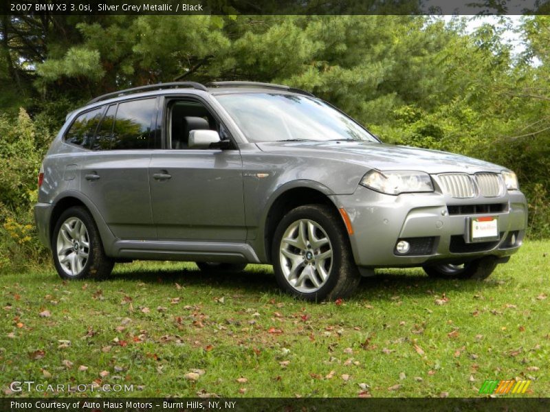 Silver Grey Metallic / Black 2007 BMW X3 3.0si