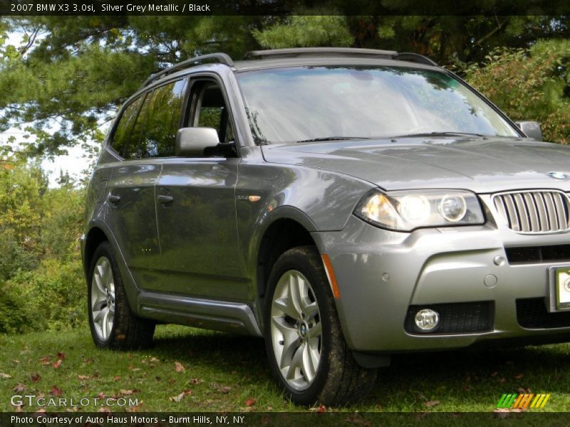 Silver Grey Metallic / Black 2007 BMW X3 3.0si