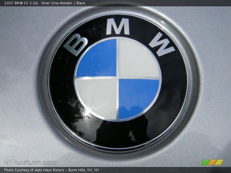 Silver Grey Metallic / Black 2007 BMW X3 3.0si