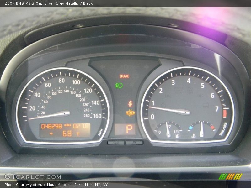 Silver Grey Metallic / Black 2007 BMW X3 3.0si