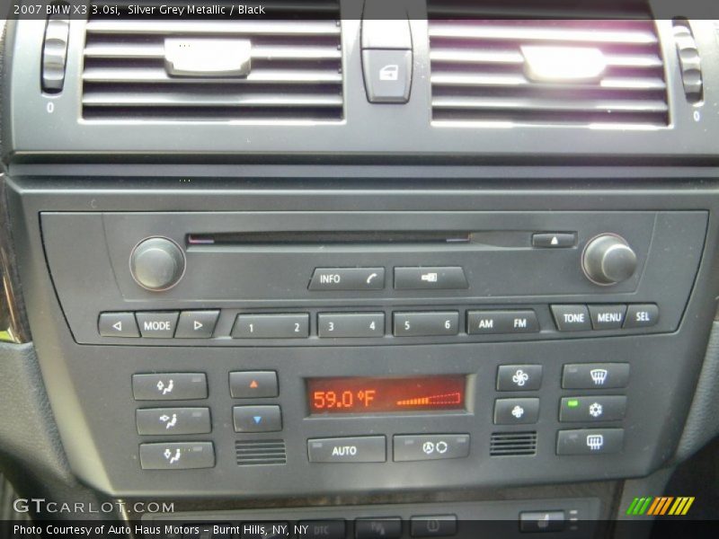 Silver Grey Metallic / Black 2007 BMW X3 3.0si