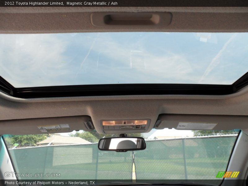 Magnetic Gray Metallic / Ash 2012 Toyota Highlander Limited