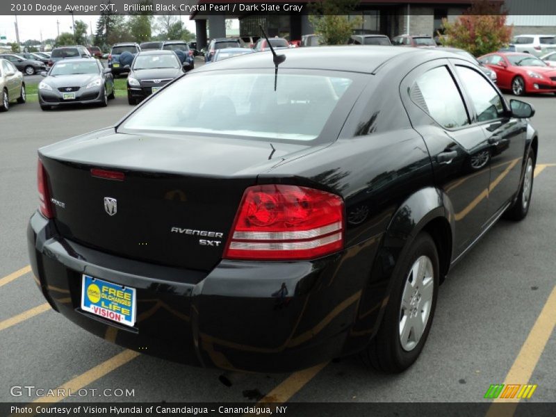 Brilliant Black Crystal Pearl / Dark Slate Gray 2010 Dodge Avenger SXT