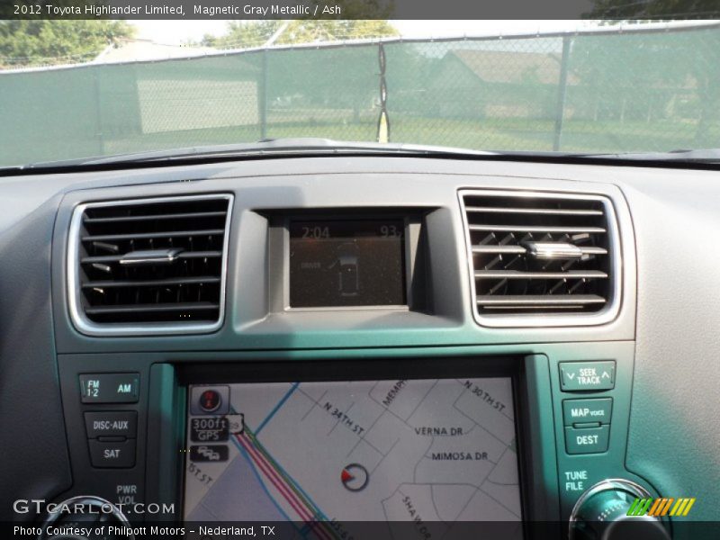 Magnetic Gray Metallic / Ash 2012 Toyota Highlander Limited