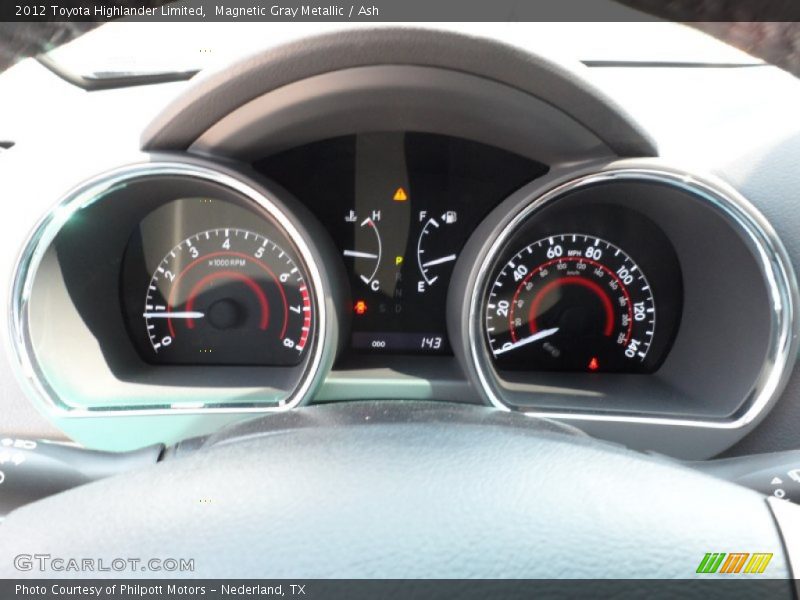 Magnetic Gray Metallic / Ash 2012 Toyota Highlander Limited