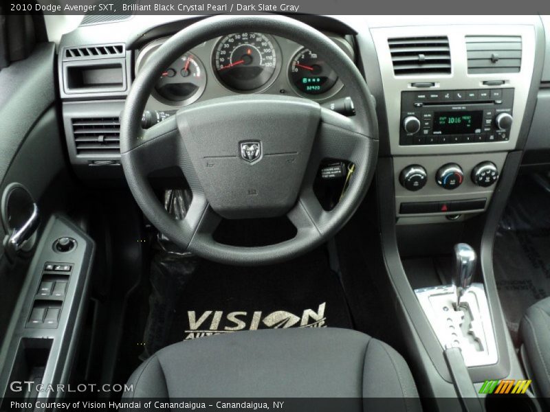 Brilliant Black Crystal Pearl / Dark Slate Gray 2010 Dodge Avenger SXT