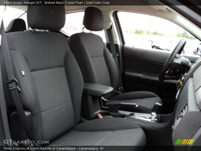 Brilliant Black Crystal Pearl / Dark Slate Gray 2010 Dodge Avenger SXT