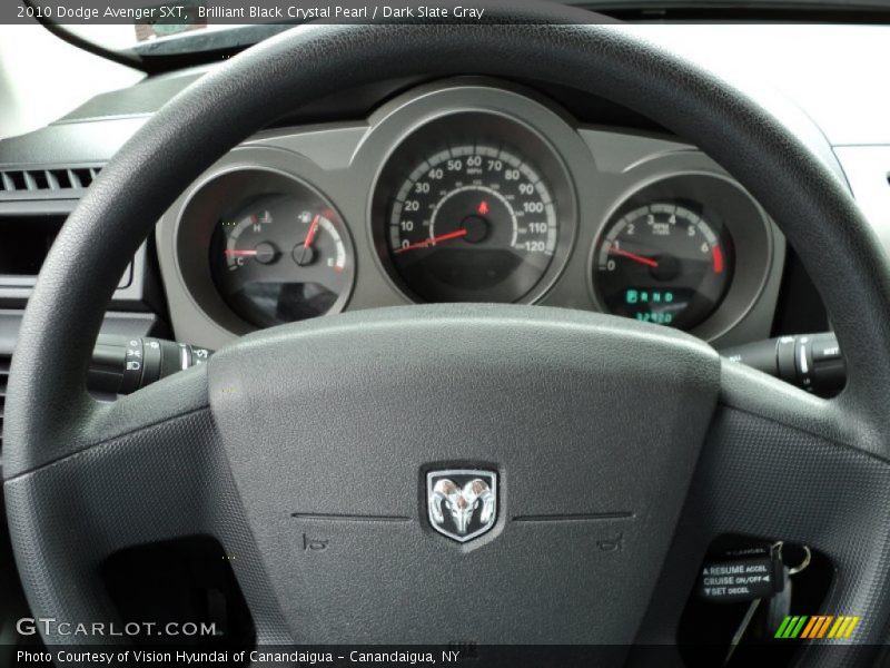Brilliant Black Crystal Pearl / Dark Slate Gray 2010 Dodge Avenger SXT
