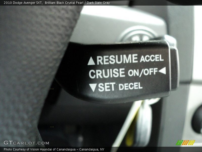 Brilliant Black Crystal Pearl / Dark Slate Gray 2010 Dodge Avenger SXT