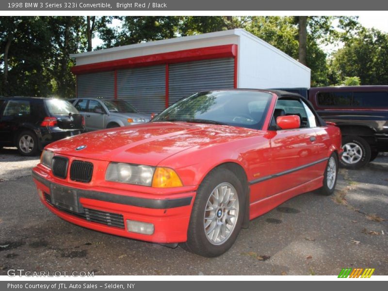 Bright Red / Black 1998 BMW 3 Series 323i Convertible