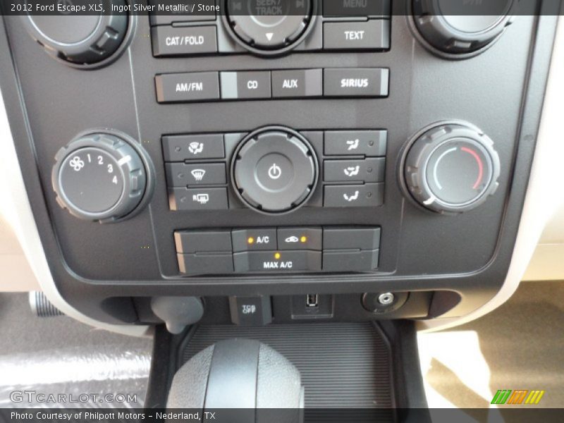 Controls of 2012 Escape XLS