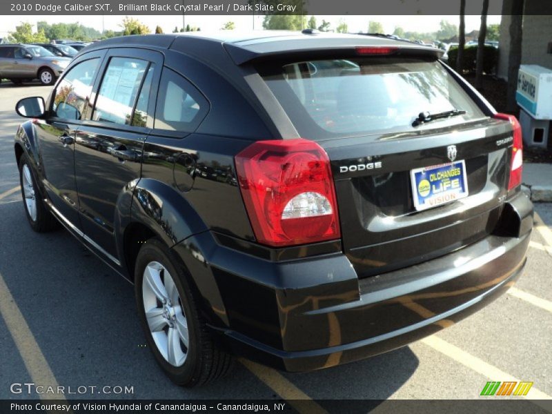 Brilliant Black Crystal Pearl / Dark Slate Gray 2010 Dodge Caliber SXT