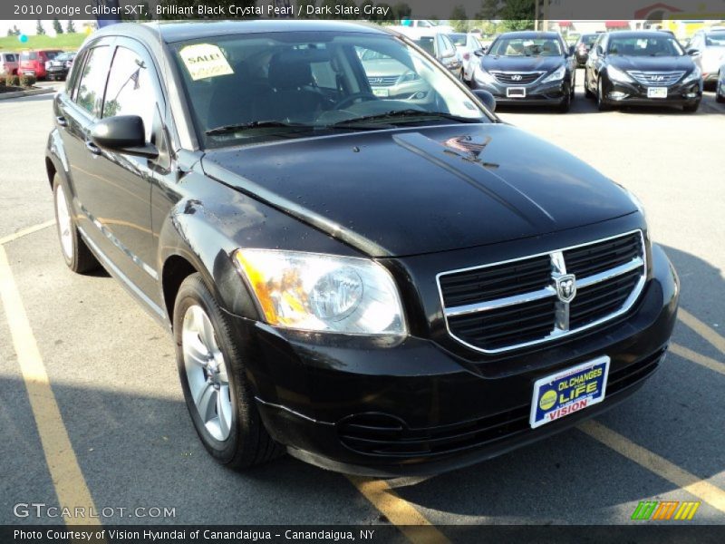 Brilliant Black Crystal Pearl / Dark Slate Gray 2010 Dodge Caliber SXT