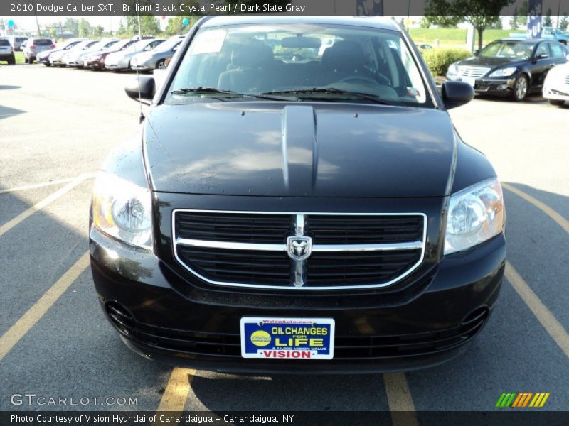 Brilliant Black Crystal Pearl / Dark Slate Gray 2010 Dodge Caliber SXT