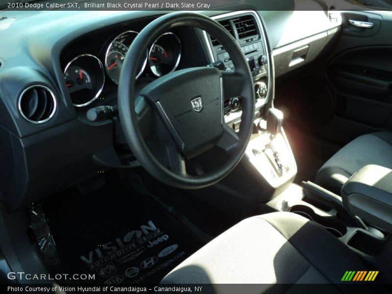 Brilliant Black Crystal Pearl / Dark Slate Gray 2010 Dodge Caliber SXT