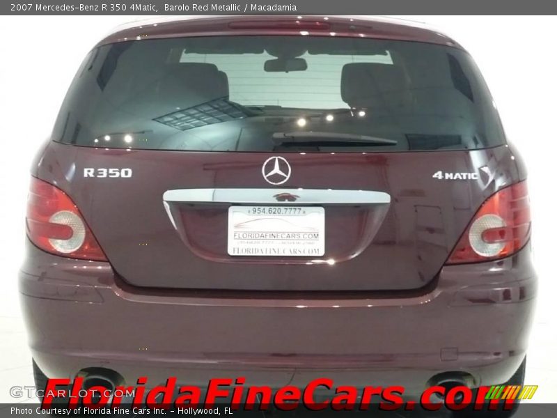 Barolo Red Metallic / Macadamia 2007 Mercedes-Benz R 350 4Matic