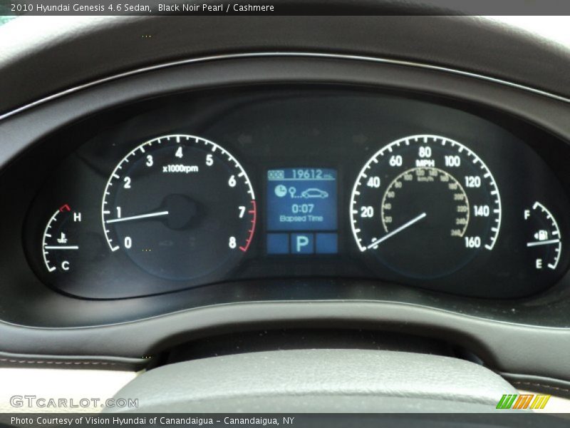  2010 Genesis 4.6 Sedan 4.6 Sedan Gauges