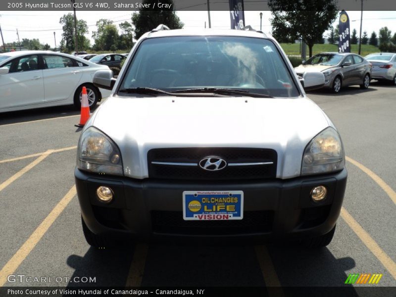 Sahara Silver / Gray 2005 Hyundai Tucson GLS V6 4WD