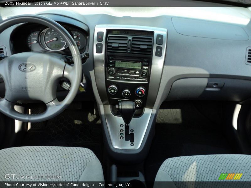 Sahara Silver / Gray 2005 Hyundai Tucson GLS V6 4WD
