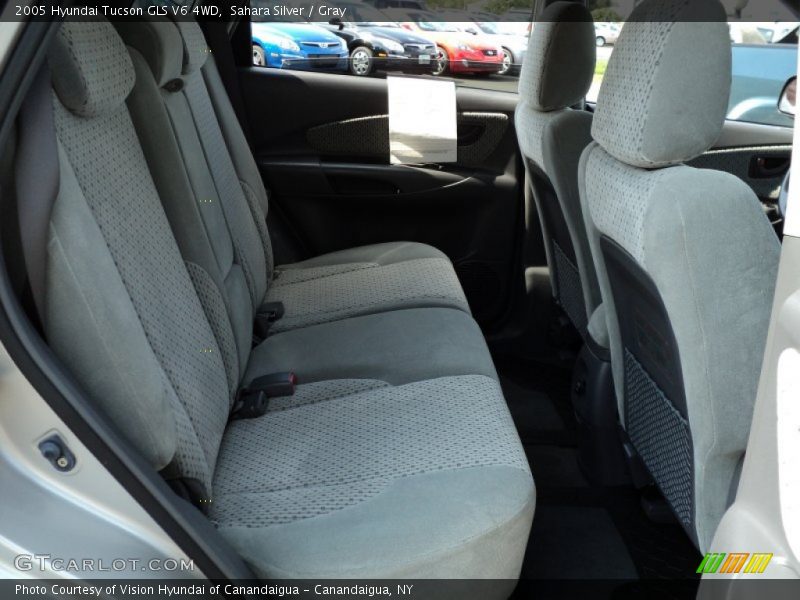Sahara Silver / Gray 2005 Hyundai Tucson GLS V6 4WD