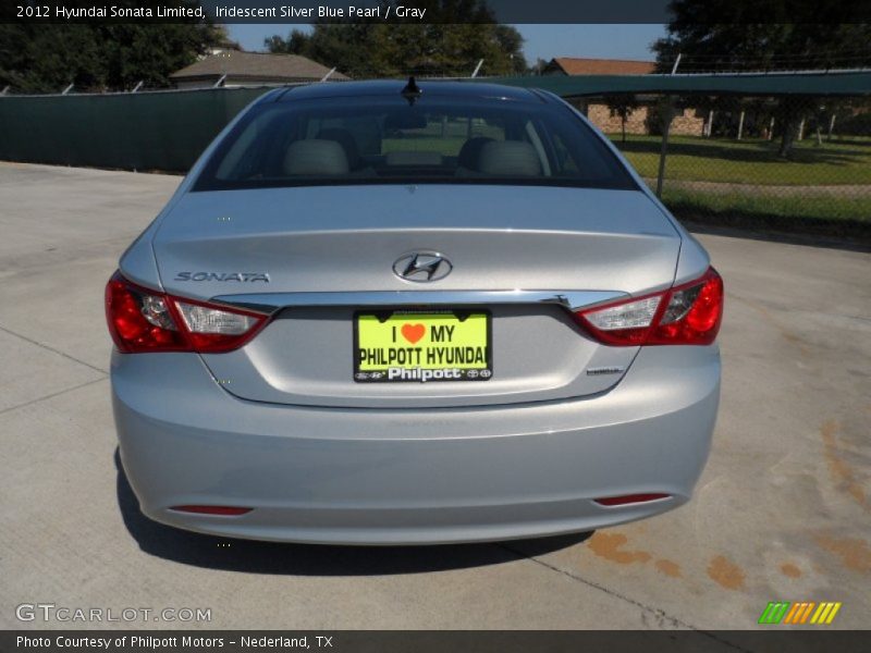 Iridescent Silver Blue Pearl / Gray 2012 Hyundai Sonata Limited
