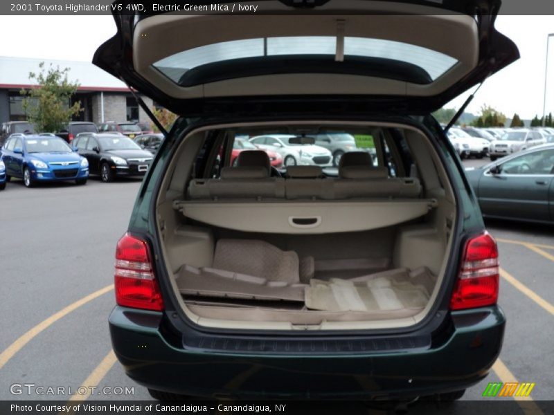 Electric Green Mica / Ivory 2001 Toyota Highlander V6 4WD