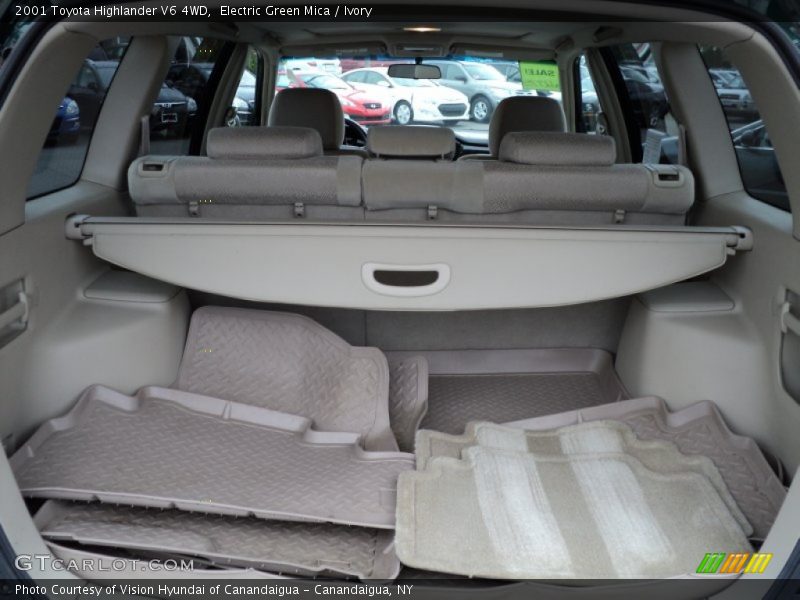 Electric Green Mica / Ivory 2001 Toyota Highlander V6 4WD