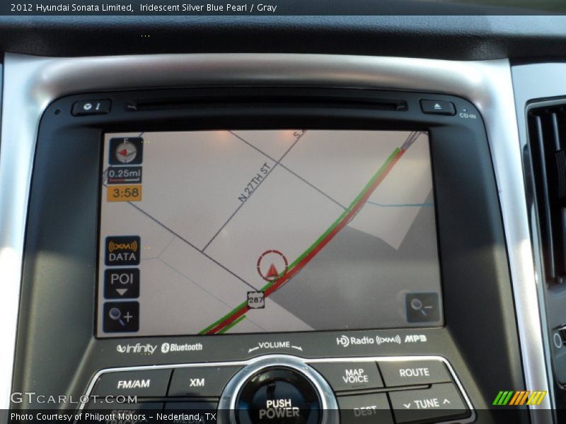 Navigation of 2012 Sonata Limited