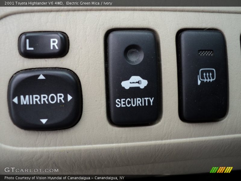 Electric Green Mica / Ivory 2001 Toyota Highlander V6 4WD