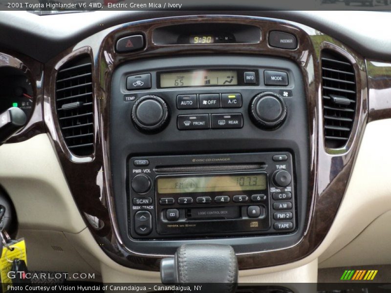 Electric Green Mica / Ivory 2001 Toyota Highlander V6 4WD