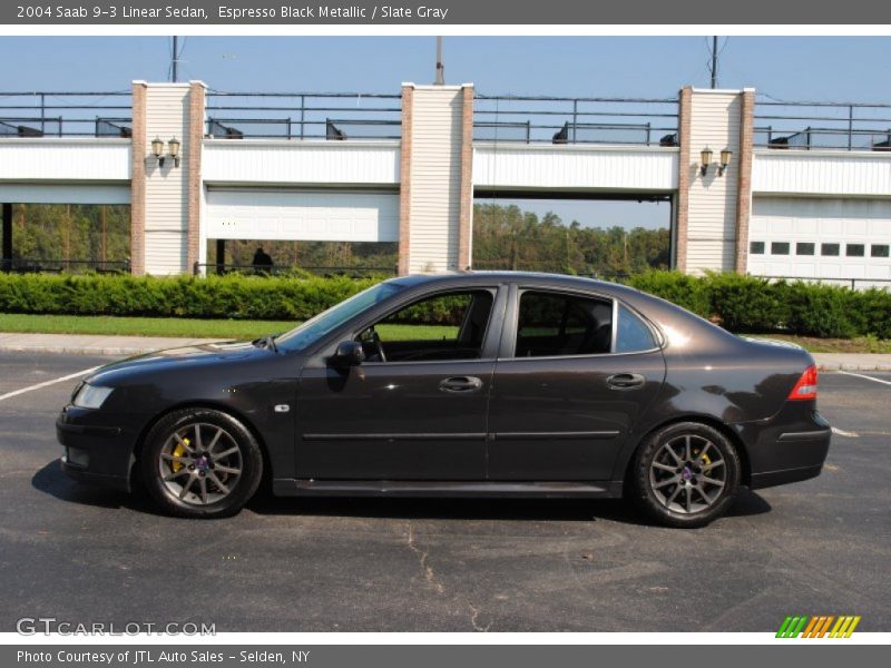 Espresso Black Metallic / Slate Gray 2004 Saab 9-3 Linear Sedan