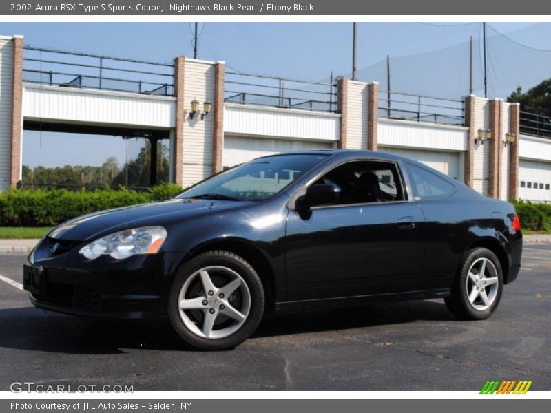 Nighthawk Black Pearl / Ebony Black 2002 Acura RSX Type S Sports Coupe